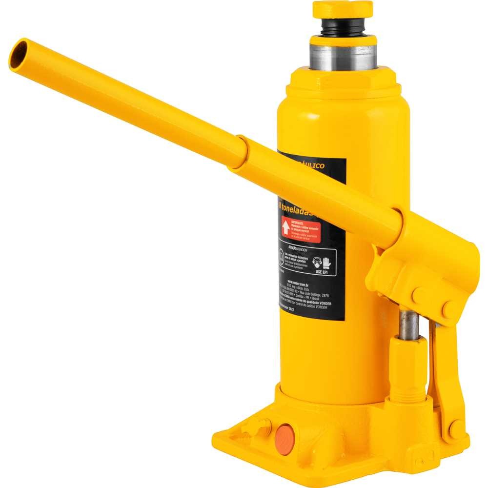 Macaco Hidráulico Garrafa 8 Toneladas (8 tf) Vonder em Oferta na Shopee