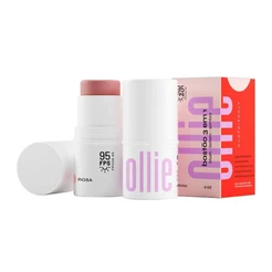 Bastão 3 em 1 Ollie Blush, Batom e Sombra FPS95 Cor Rosa 4,5g