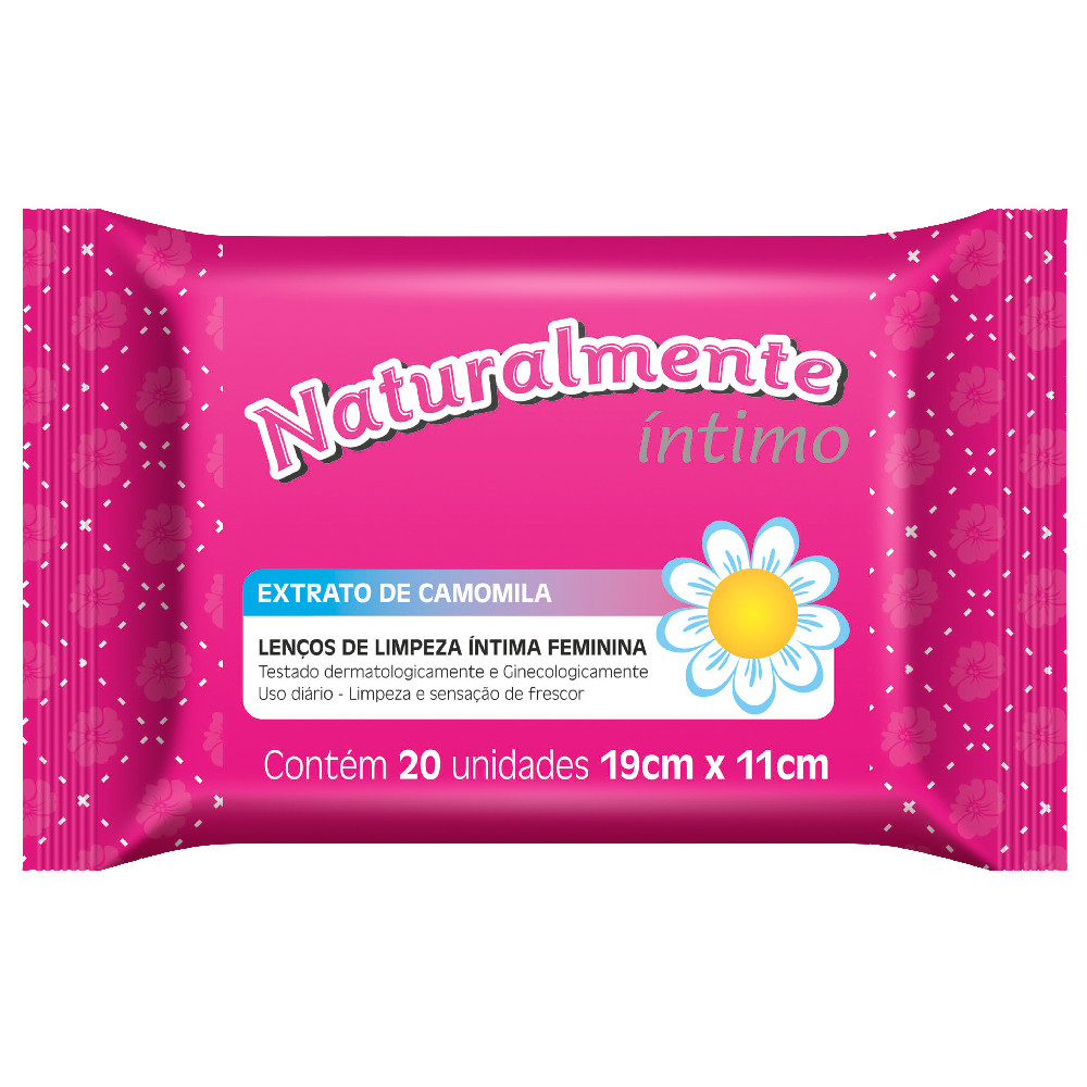 Lenço Umedecido Higiene Íntima Naturalmente 20un - Evergreen em Oferta na Shopee