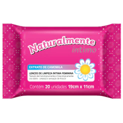 Lenço Umedecido Higiene Íntima Naturalmente 20un - Evergreen