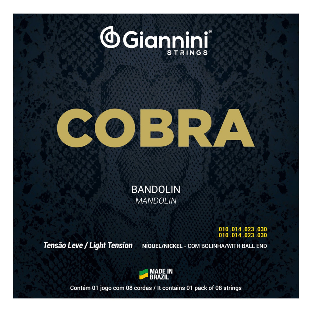 Encordoamento corda BANDOLIM GIANNINI Cobra LEVE c Bolinha