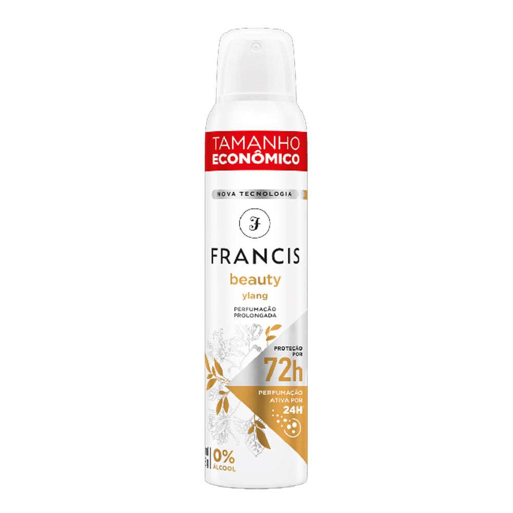 Desodorante Aerossol Francis Ylang Laranja 200ml - Beauty