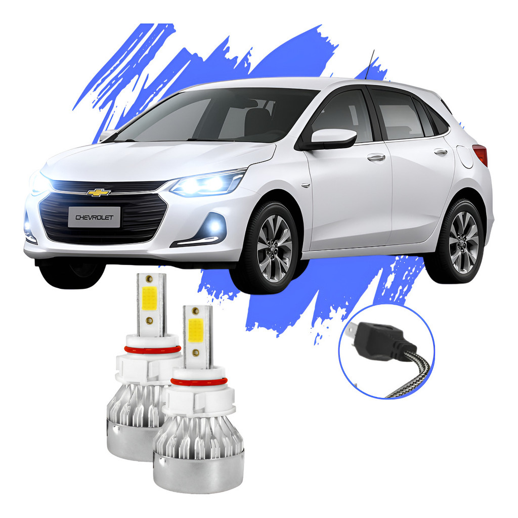 Lâmpada Led Onix 2019 A 2025 Kit H4 V10 - Efeito Xênon em Oferta na Shopee