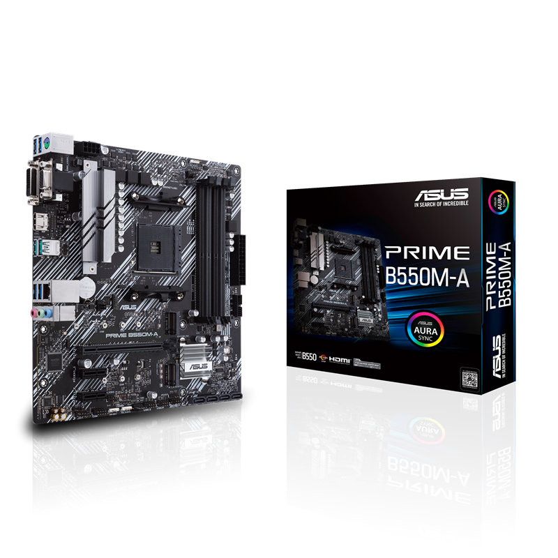 Placa-Mãe Asus Prime B550M-A, DDR4, Socket AM4, Chipset B550, AMD
