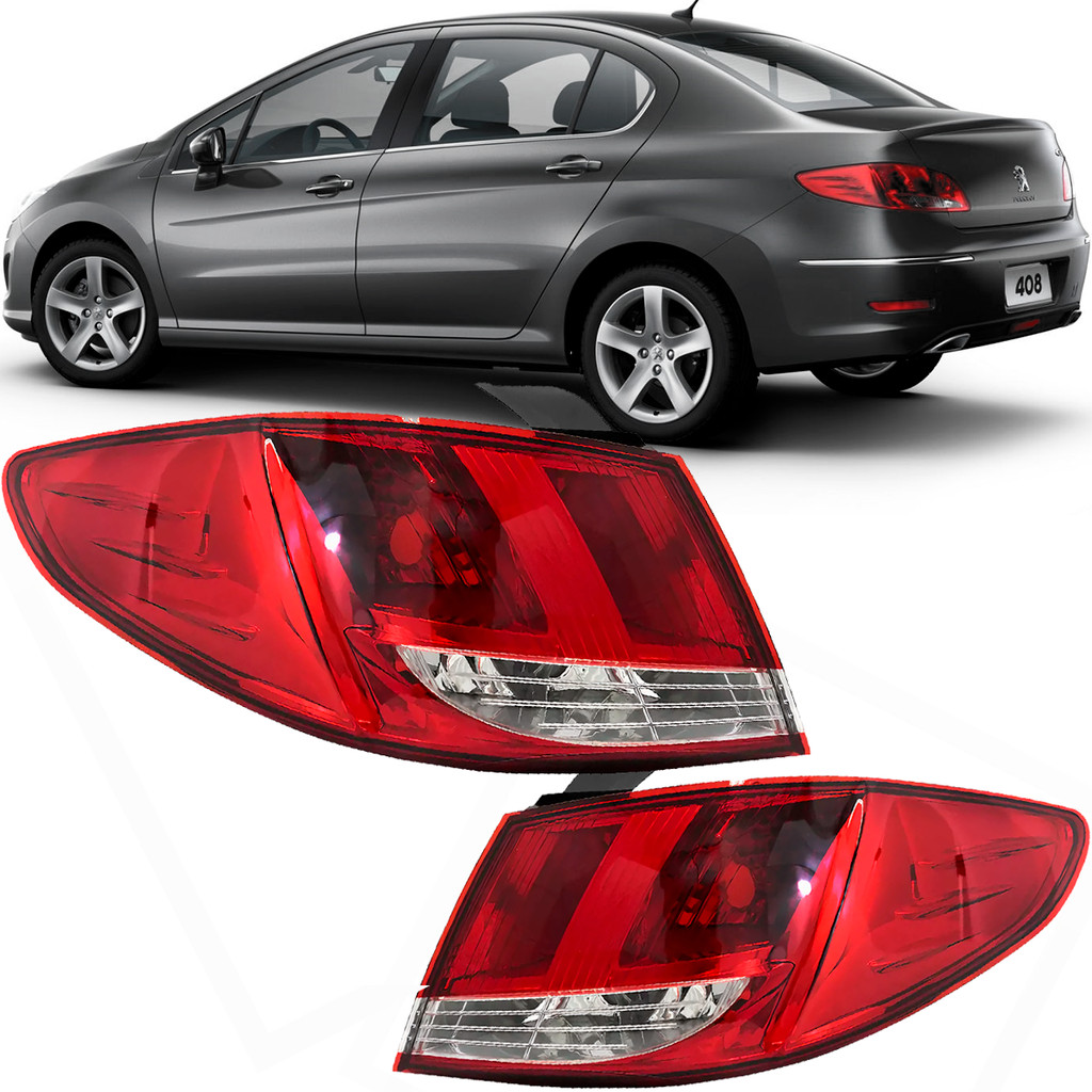 Par Lanterna Traseira Peugeot 408 2011 á 2015 em Oferta na Shopee