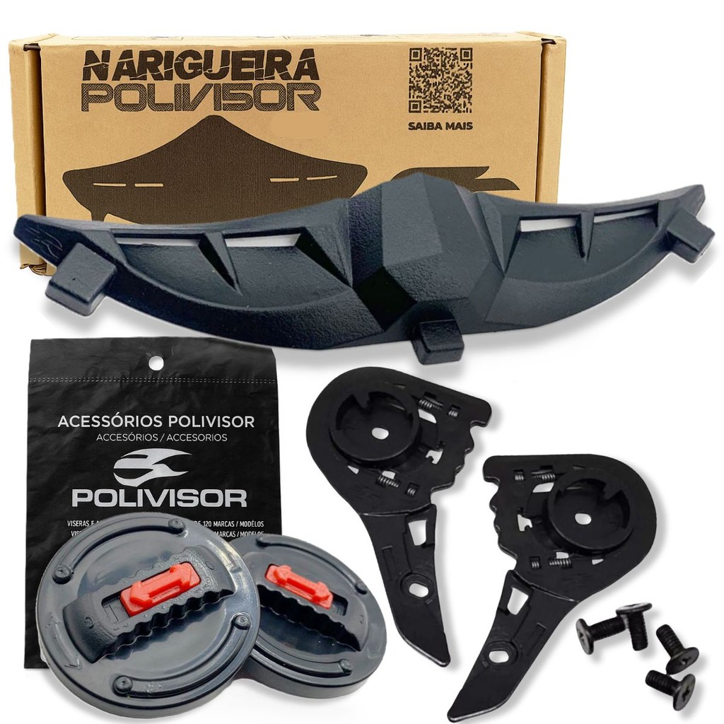 Kit Fixação da Viseira + Narigueira P/ Capacete  LS2 FF358 FF396 / FW3 Gt Gtn Gt2 Gt5 Gtx em Oferta na Shopee