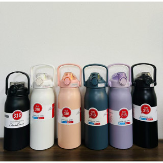 1700ml  Garrafa Térmica Viagem Aço Inox Água Café com Alça Trilha Acampamento em Oferta na Shopee