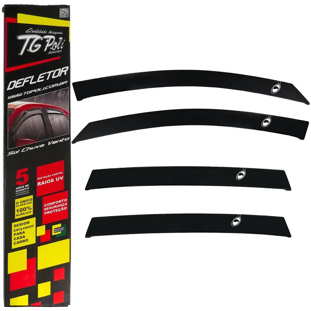 Calha de Chuva Inteiriça Chery Tiggo 7 2019 a 2023 TG Poli