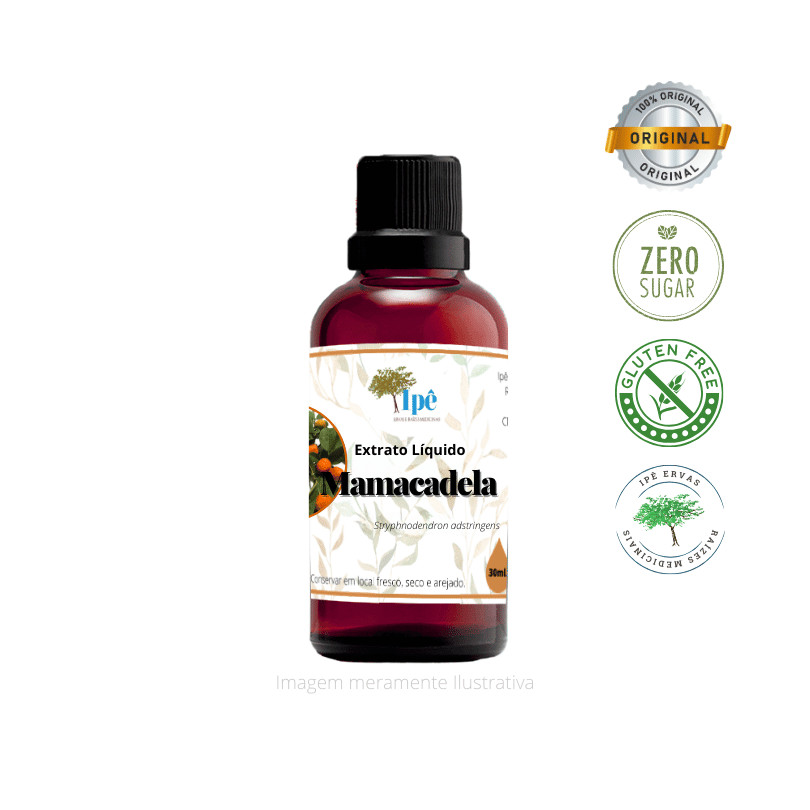 Extrato Líquido Mamacadela (Mama-cadela | Stryphnodendron Adstringens), 30ml - Ipê Ervas — imagem 2 de 2