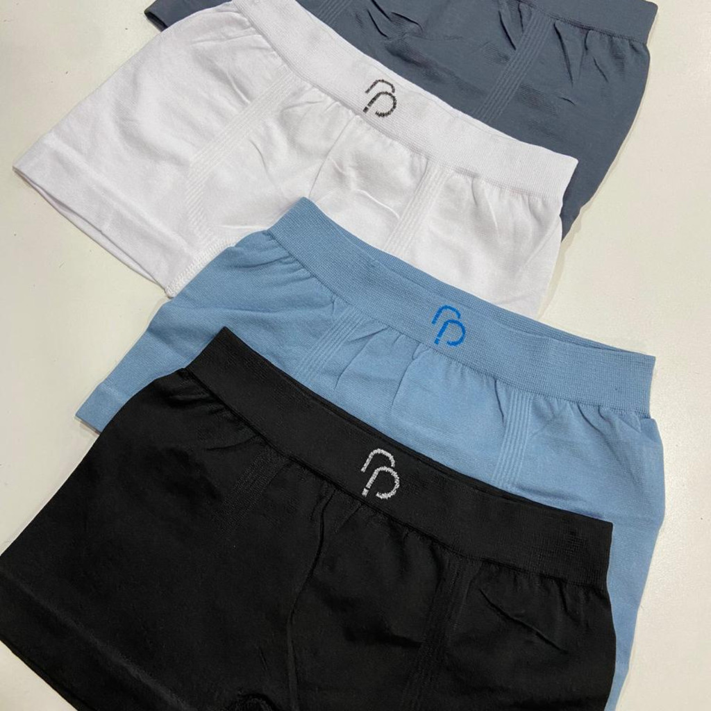Kit 3 Cuecas Masculino Boxer RP Juvenil e Adulto Lisa Sem Costura Não Enrola Secagem Rápida
