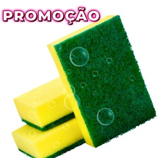 Esponja Bucha de Lavar Louça 5 Unidades Limpeza Multiuso em Oferta na Shopee