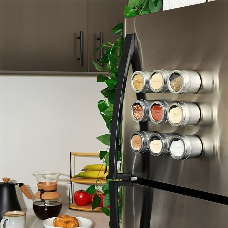 Kit 6 Porta Tempero Porta Condimento Inox Imã Magnético Com Imã Para Geladeira e Suporte Organizador de Temperos Imã em Oferta na Shopee