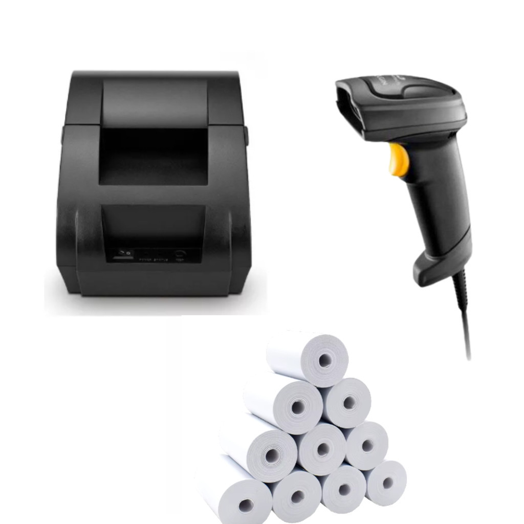 Impressora Térmica 58mm Não Fiscal + Leitor + 10 Bobinas em Oferta na Shopee