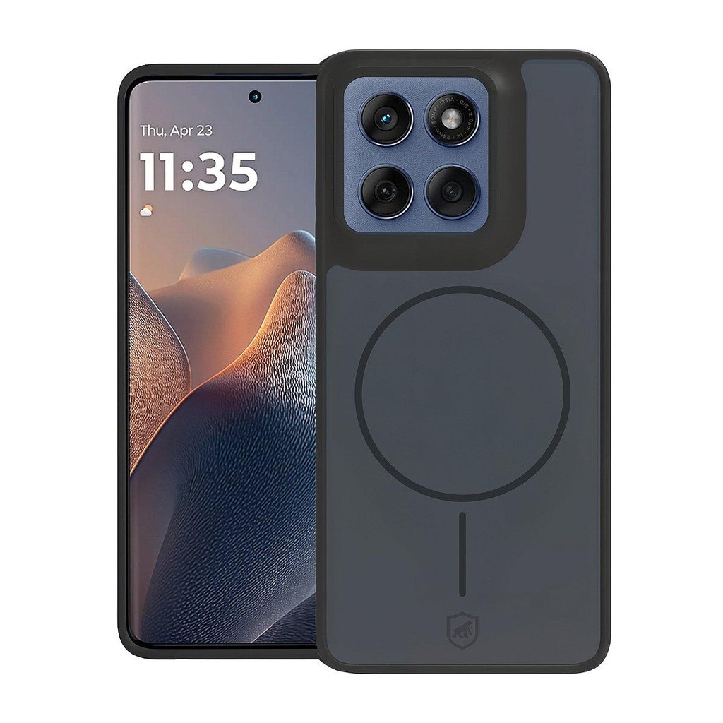 Capa case capinha para Motorola Moto Edge 60 Fusion - Magsafe Wave Fumê - Preta - Gshield em Oferta na Shopee