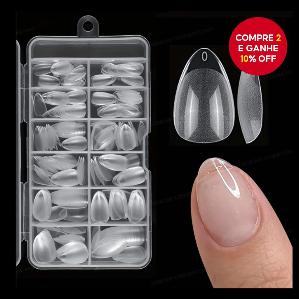 240 peças de Dicas de Gel Macia XXS Curto, Unhas Acrílicas Claras para Extensão e Arte de Unhas DIY.