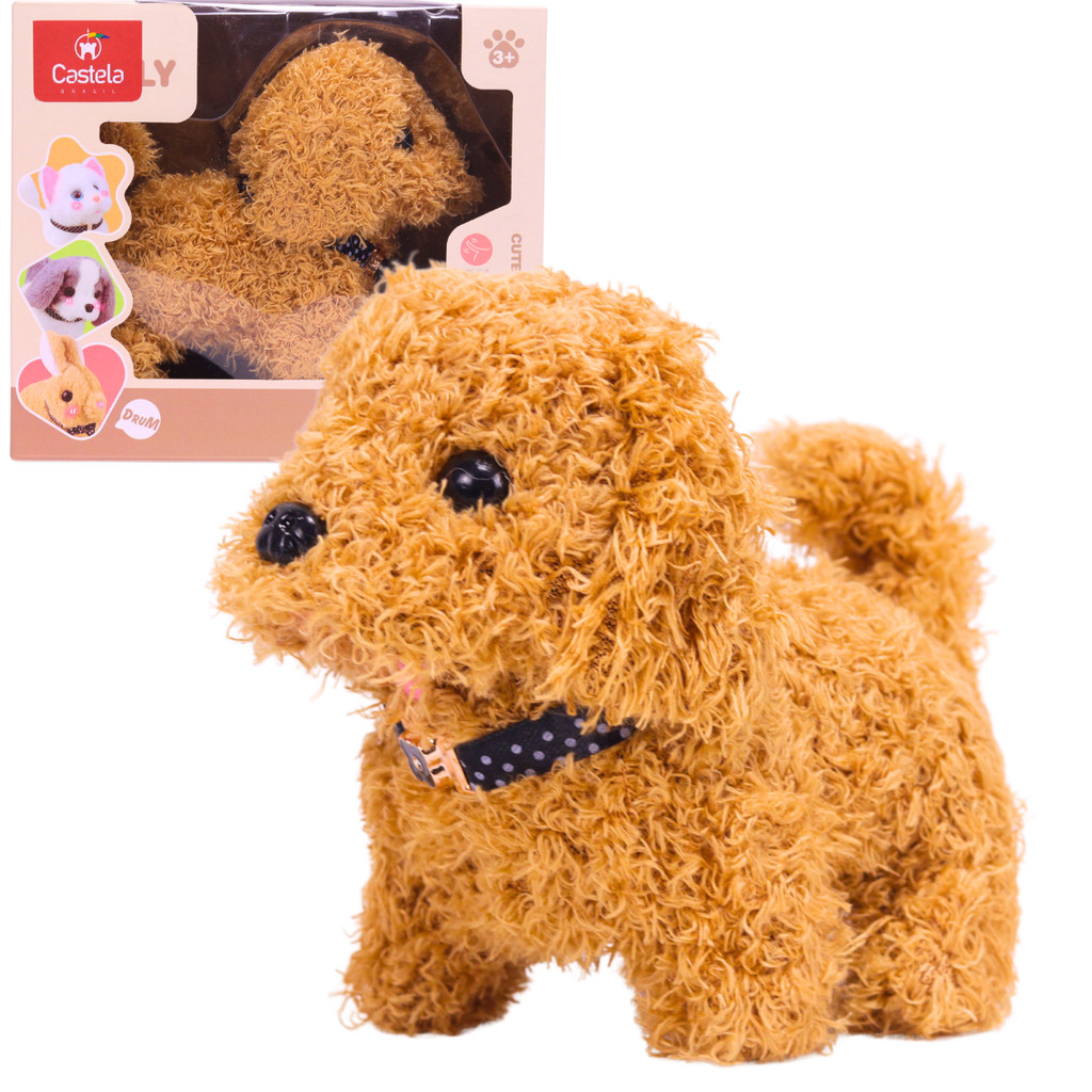 Brinquedo de Pelucia Cachorrinho c/Som e Movimento - Castela em Oferta na Shopee