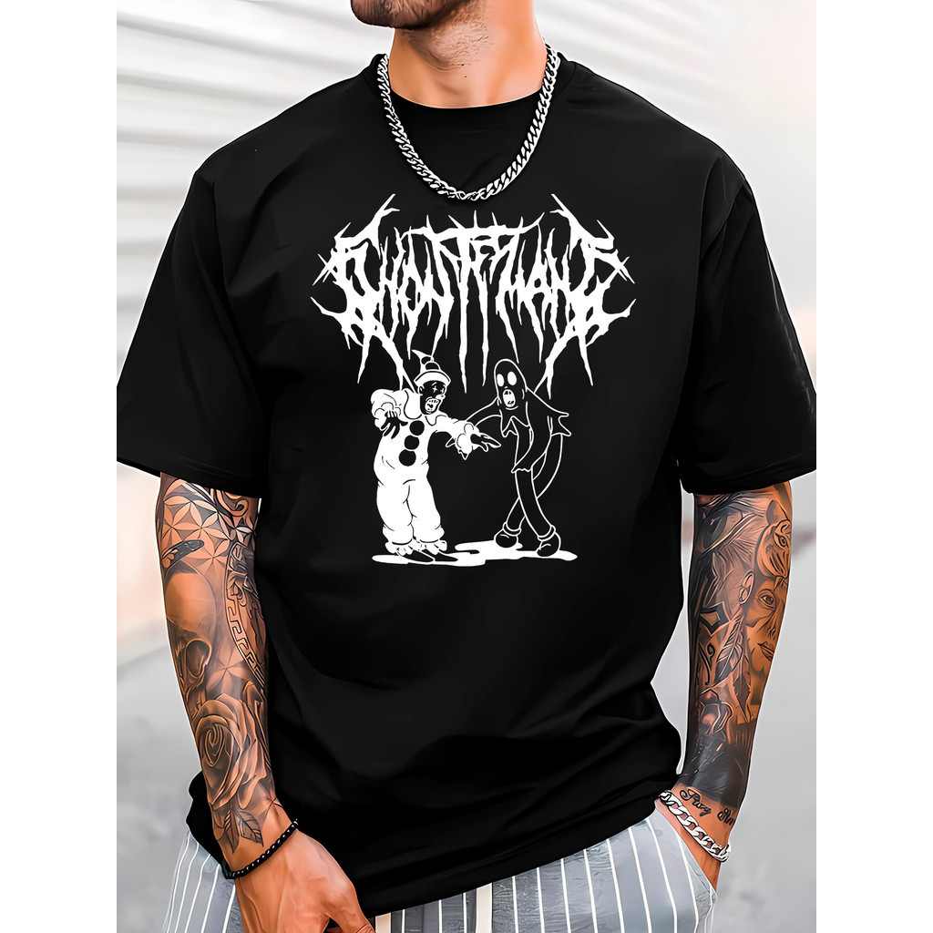 Camiseta Invicto geek fantasmas Masculina Estilo spliknot Moda Camisa Style Algodão Premium Hype