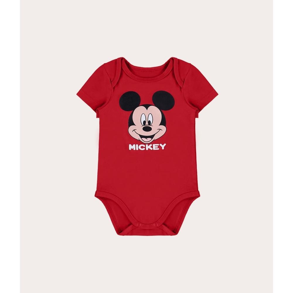 Body Bebê Mickey Mouse Disney® Em Algodão Malwee Kids em Oferta na Shopee