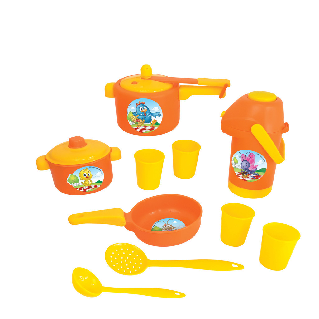 Kit Cozinha Jogo Panelinhas Galinha Pintadinha