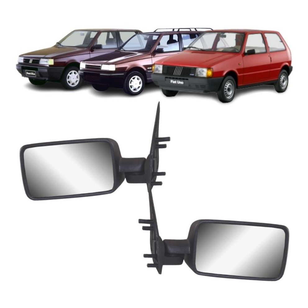 Retrovisor espelho Uno prêmio elba 84 85 86 87 88 89 90 91 92 93 94 95 96 97 98 99 2000 2001 2002 2003 em Oferta na Shopee