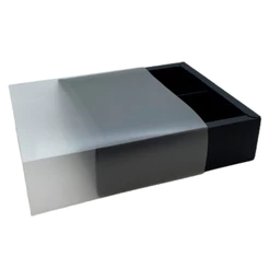 Caixa 4 Pães de Mel - Preta - 16,5x16,5x5cm - 12 unidades - Rizzo