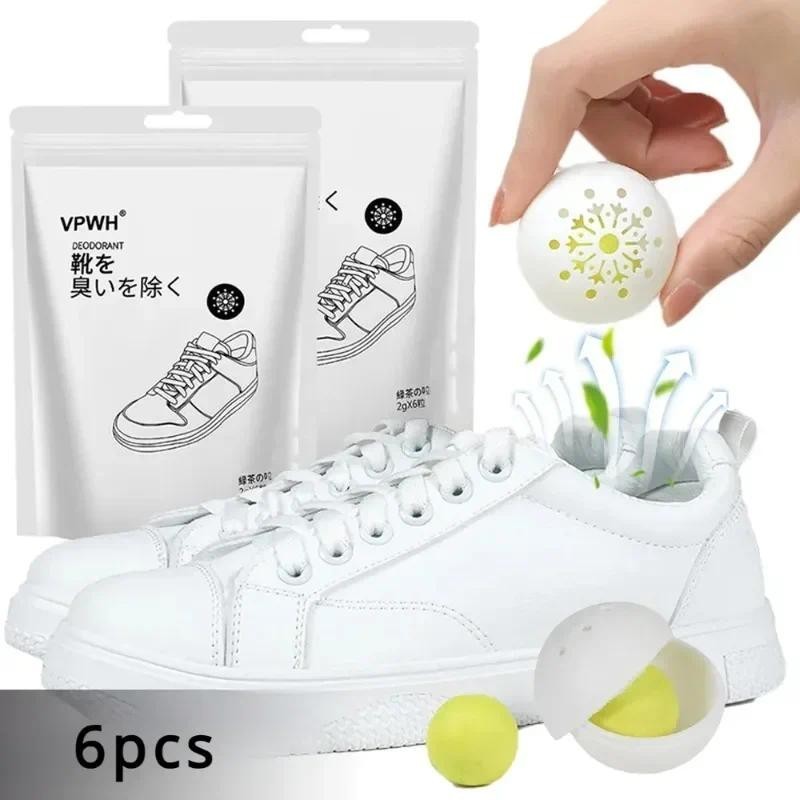 6PCS Desodorizante Fragrância Essencial Para Os Pés Cuidados Com Roupeiro De Bolas Frescas