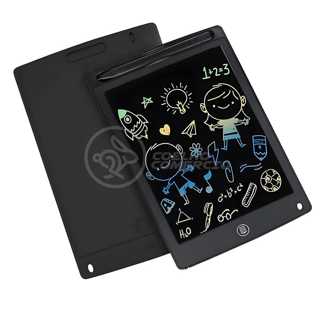 Tablet Lousa Mágica Eletrônica 12" Pintura Colorida Anotações sem Papel Desenhos Criativo…