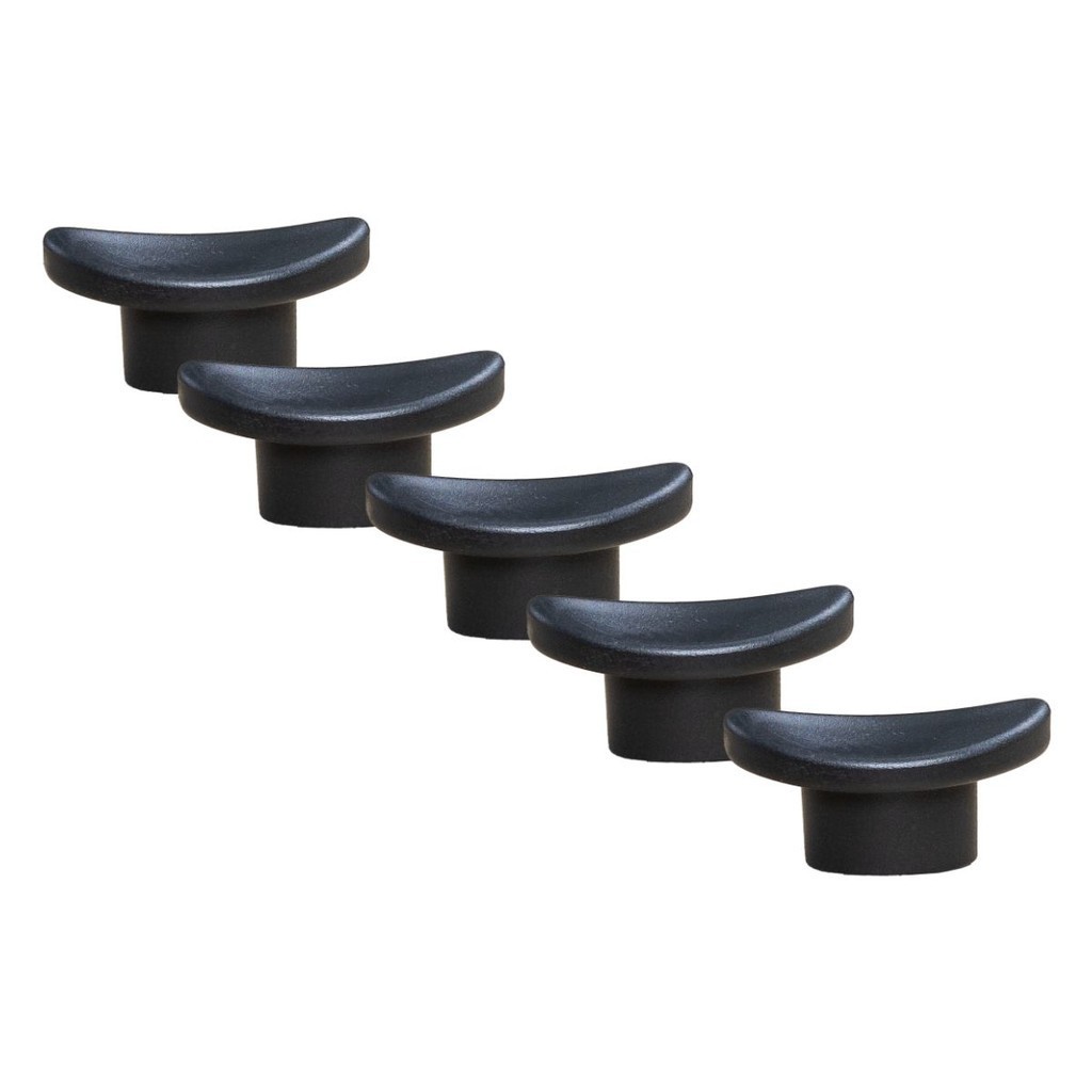 Kit 5 Puxadores Pomel Pegador Para Tampas De Vidro Panela Frigideira