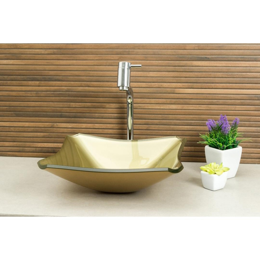 Cuba De Vidro Retrô 33 Cm + Torneira Link + Válvula Click em Oferta na Shopee