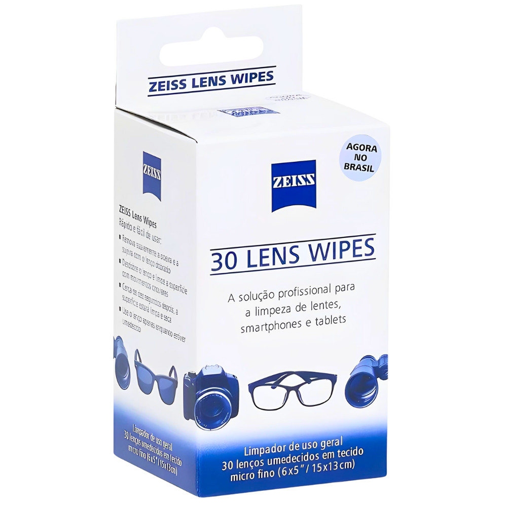 Zeiss Lens Wipes com 30 unds/caixa