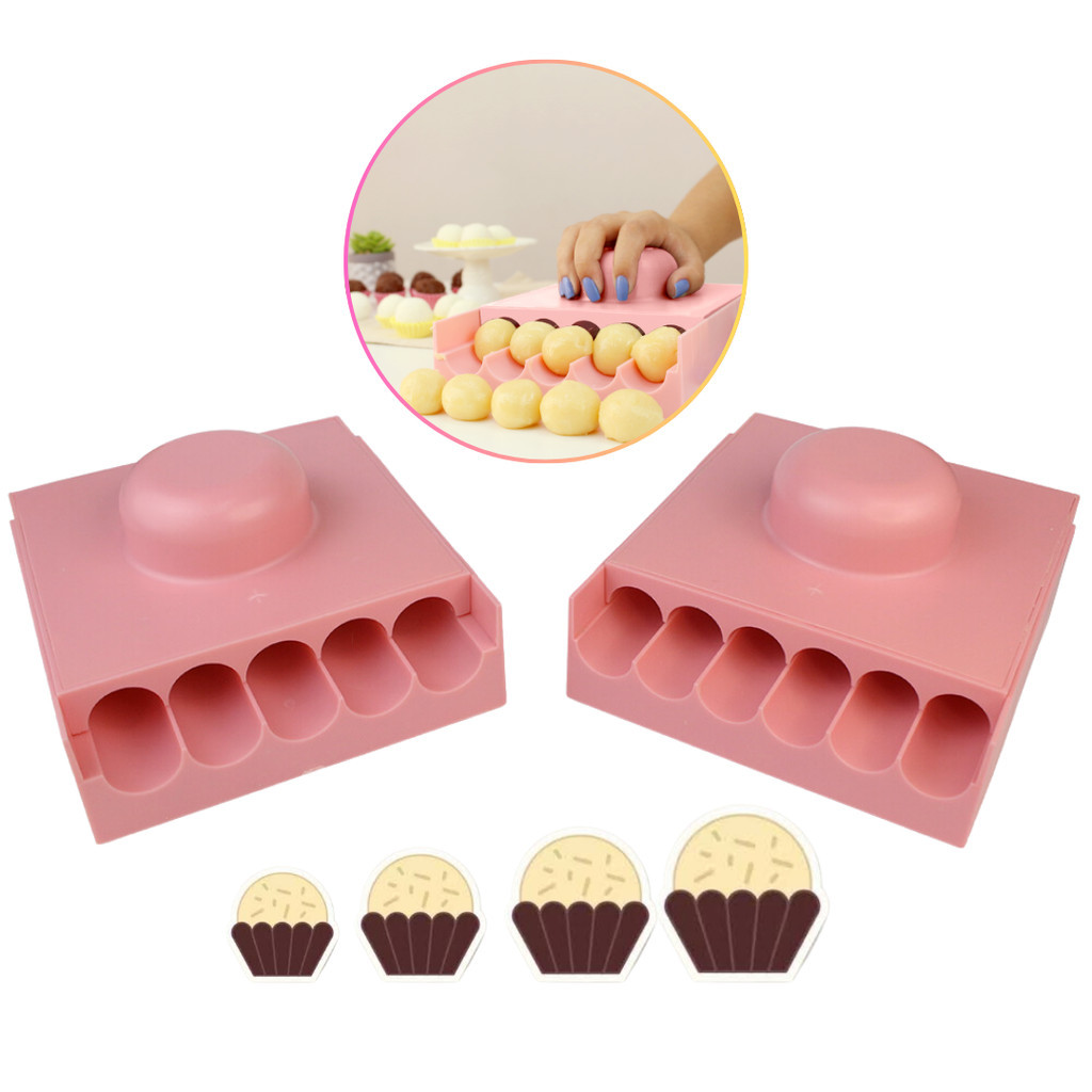 Enrolador Boleador de Doces Blue Star Placa Porcionadora Docinhos Brigadeiro Beijinho Rosa