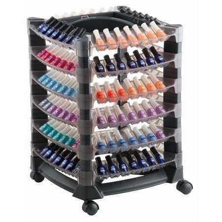 Carrinho Expositor Organizador 168 Esmaltes Auxiliar Manicure Lotus Dompel - Beauty