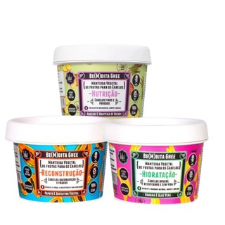 Revitalize Seus Fios! 💖 Kit Lola Ghee 3x100g