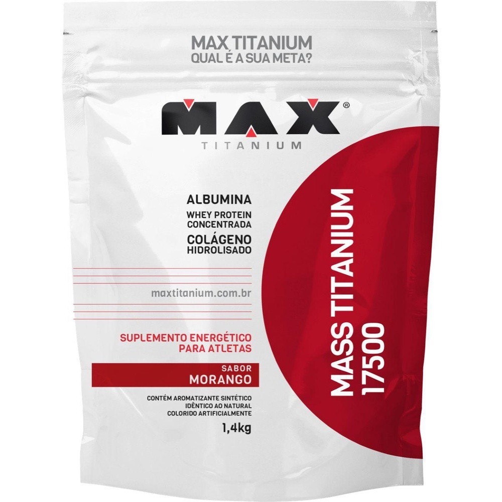 Mass Titanium Refil 1,4kg Morango - MAX TITANIUM