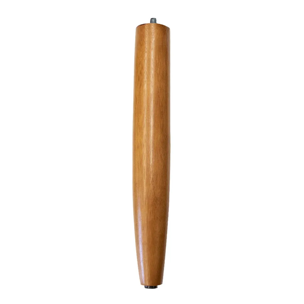 Pé palito castanho 30 Cm Redondo madeira para Puff, Poltrona Opala, Nina, Móveis