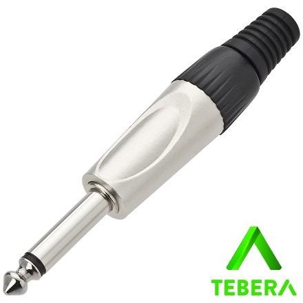 PLUG P10 MONO METAL LINHA PROFISSIONAL - EMB 05PÇS - TEBERA