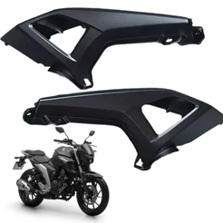 KIT PAR CARENAGEM RABETA TRASEIRA FAZER 250 FZ25 2022 PRETO FOSCO PARAMOTOS YAMAHA