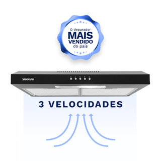 Depurador Exaustor Slim 60Cm Preto DPS161PT Suggar 127V