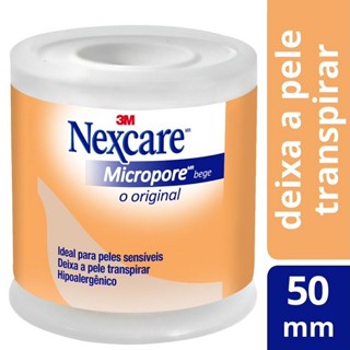 Fita Micropore Nexcare Bege 50MM X 4,5M 3M em Oferta na Shopee