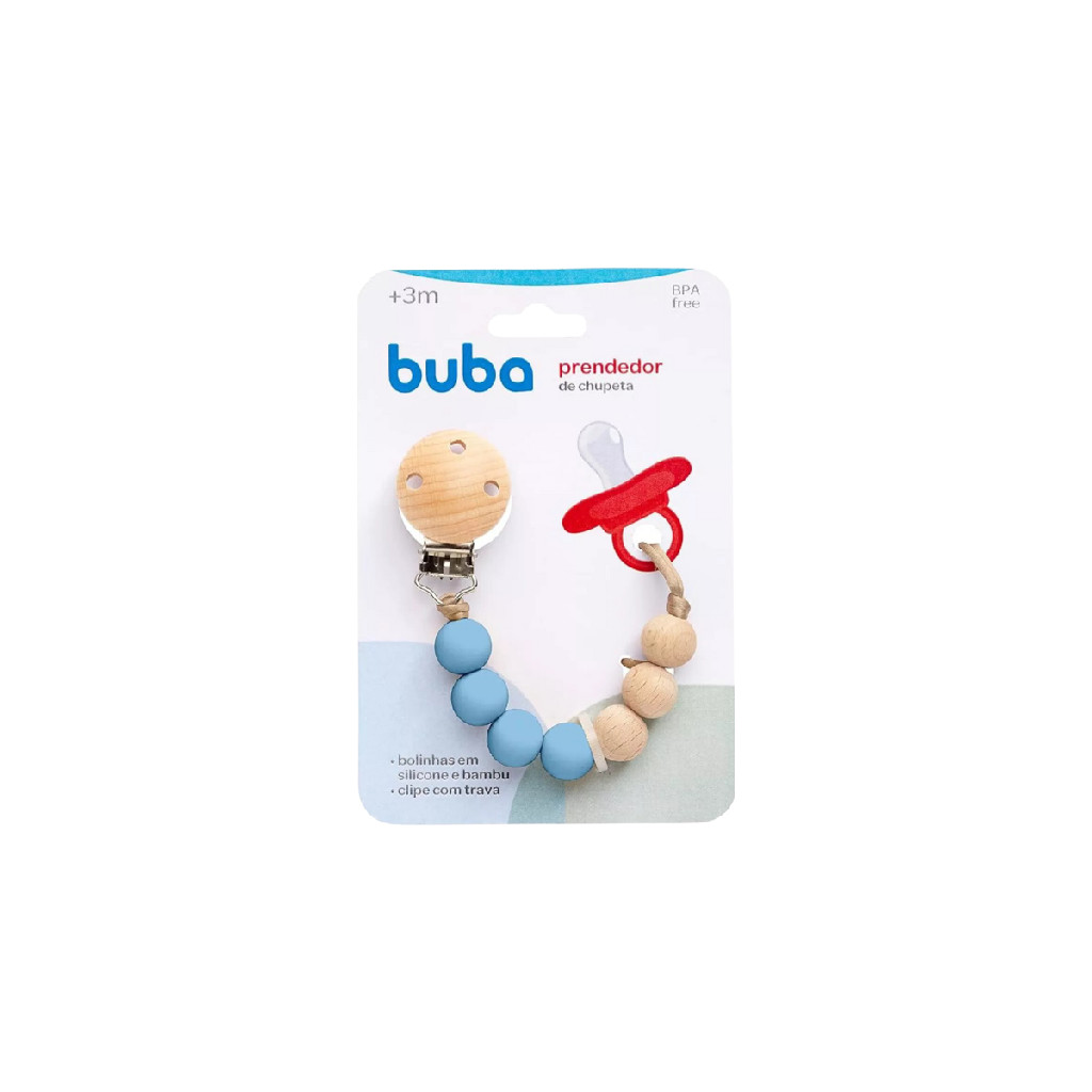 Prendedor de Chupeta Superleve de Bambo: Ideal para Bebês