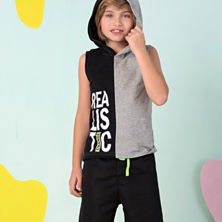 Conjunto Masculino Infantil Verão Realistic Mescla em Oferta na Shopee
