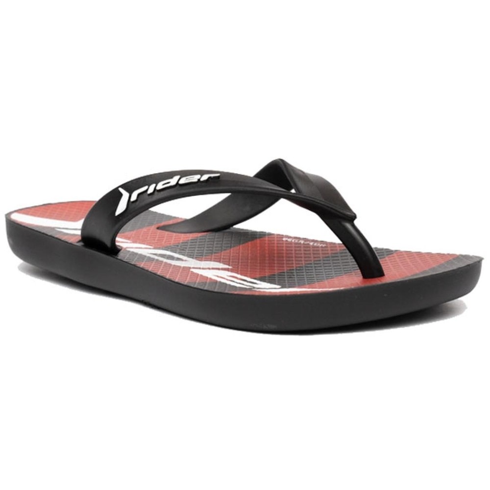 Chinelo Infantil Rider Feel Urban - Preto e Vermelho - Baby & Kids Fashion