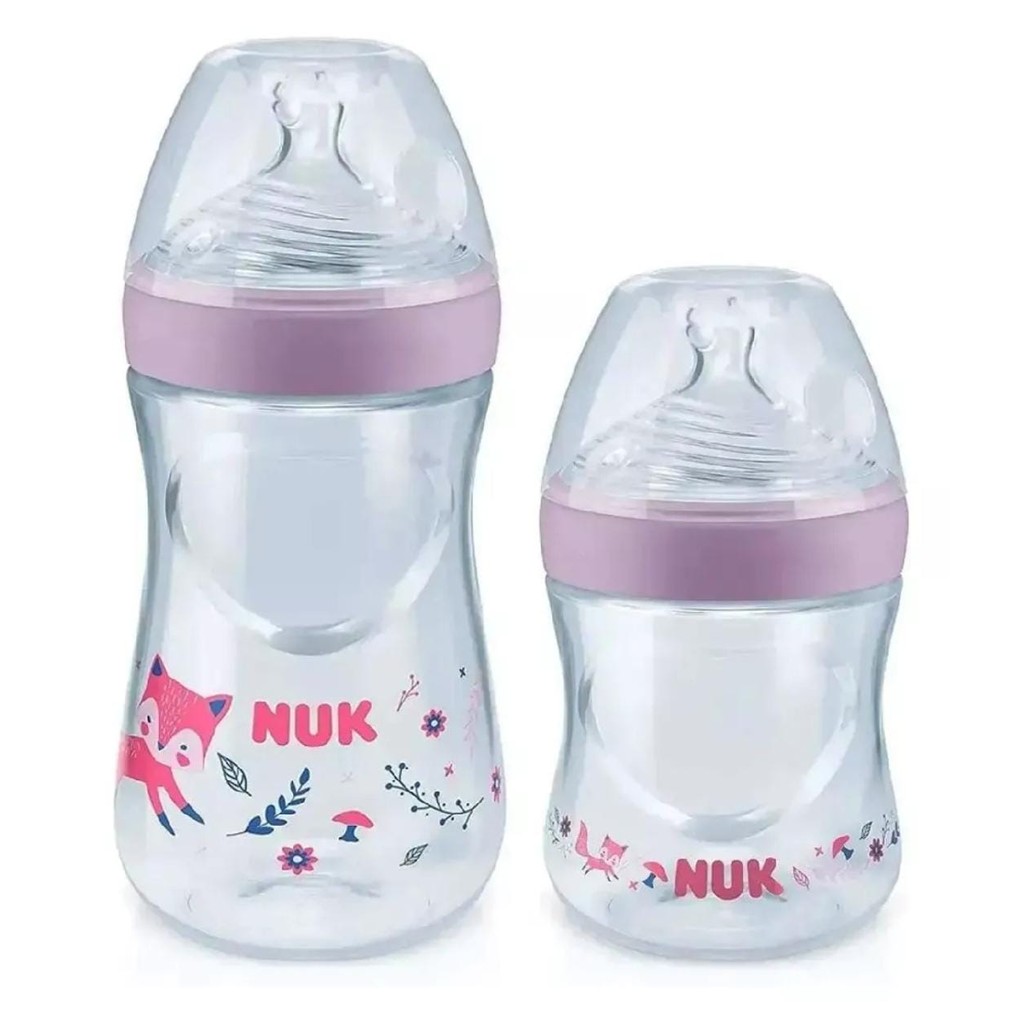 Kit 2 Mamadeira Nuk Essence Smart Flow 150/270Ml Rosa