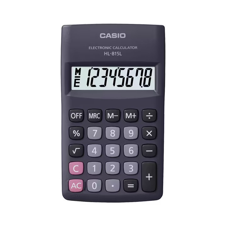 Calculadora De Bolso 8 Dígitos Preta  Hl - 815l - Bk