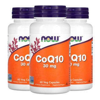 Kit 3x Coenzima CoQ10 30mg Now Foods 60 Veg Caps Importado/Made in Usa em Oferta na Shopee