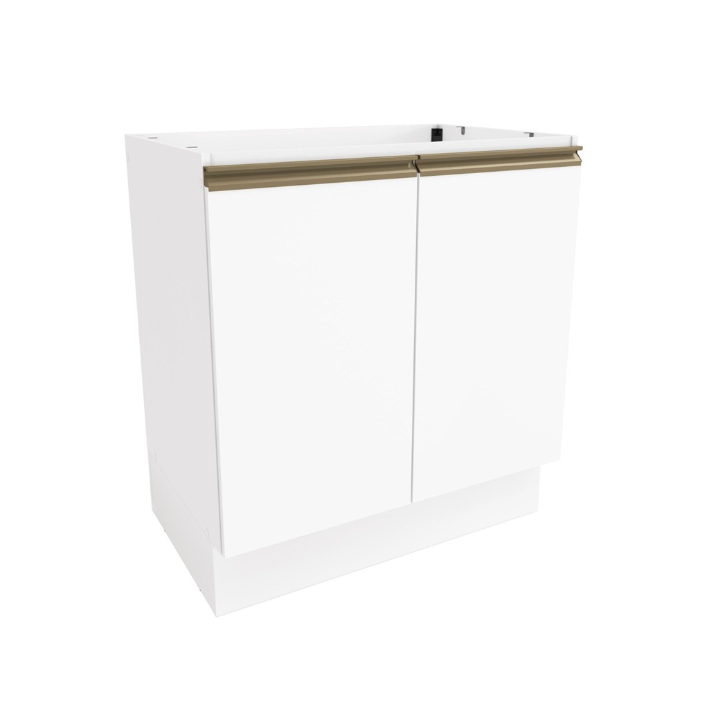 Balcão Celeste Kappesberg 100% MDF 2 Portas Branco 80cm - Home & Living