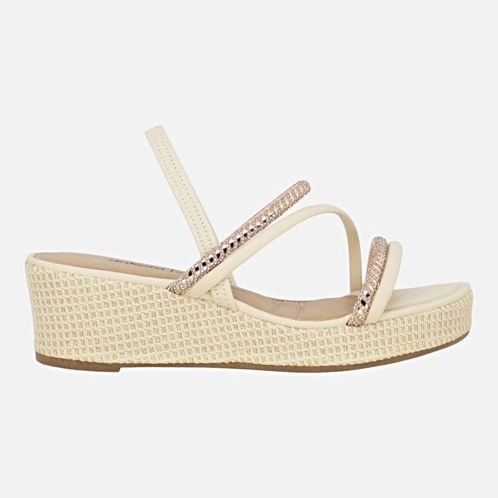 Sandalia Dakota Anabela Feminina Conforto Tiras Brilho Macia Original em Oferta na Shopee