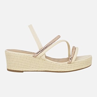 Sandalia Dakota Anabela Feminina Conforto Tiras Brilho Macia Original em Oferta na Shopee