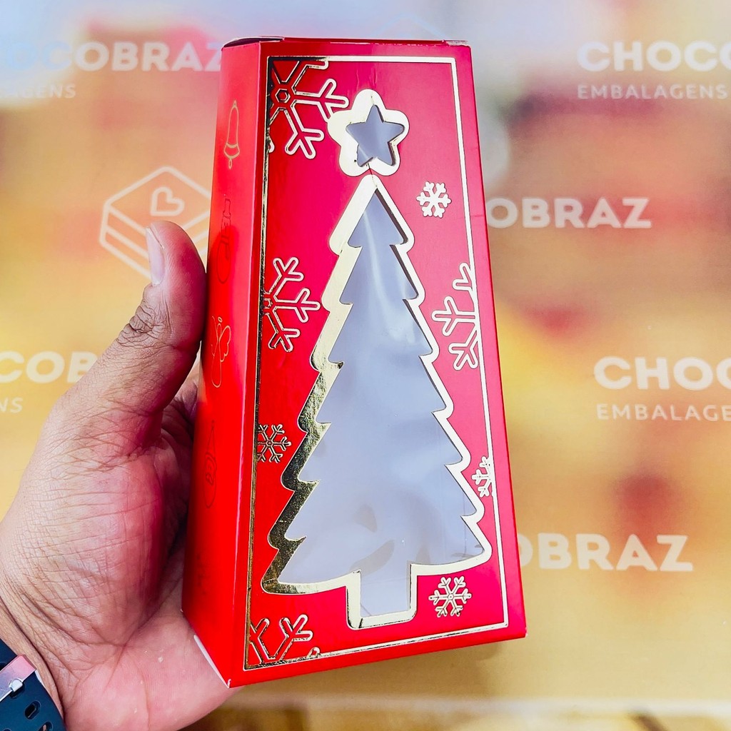 30 CAIXA P/ DOCES C/ VISOR PINHEIRO - NATAL CLASSICO ID5146 (NATAL IDEIA 2025) - Stationery