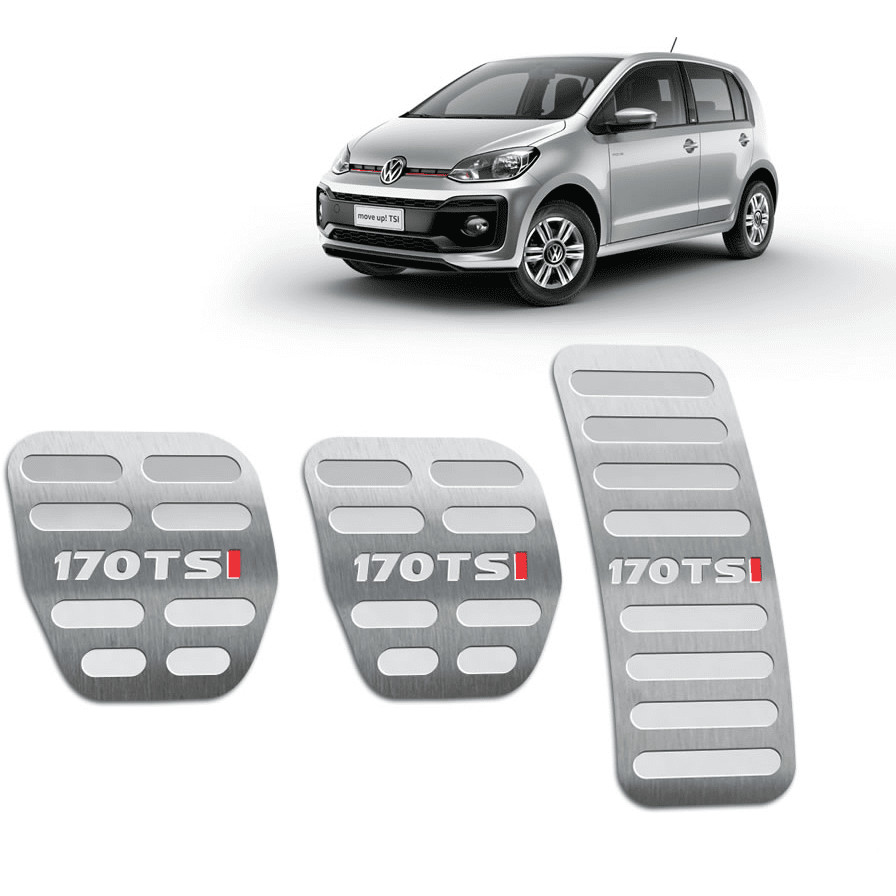 Pedaleira Up 170 Tsi 14/.. Manual Aço Inox - Não fura o pedal em Oferta na Shopee